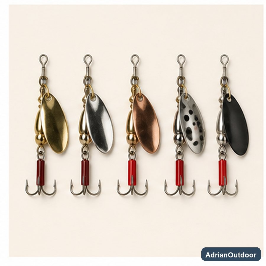 Spinner Spoon Fishing Lure Set