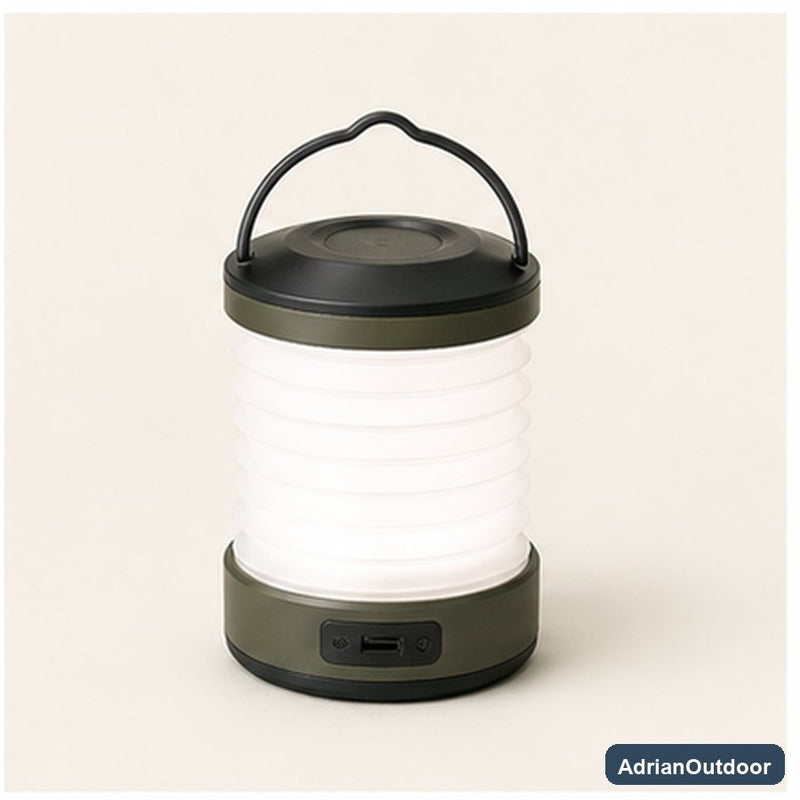 AdrianOutdoor Usb Rechargeable Collapsible Camping Lantern
