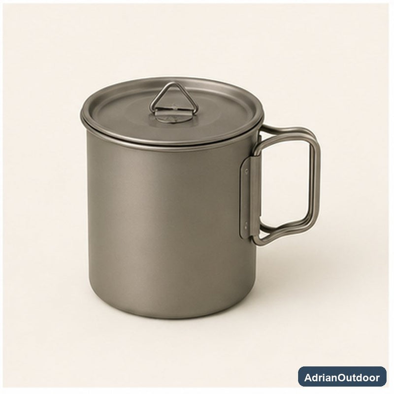 AdrianOutdoor Titanium Camping Cup Lid
