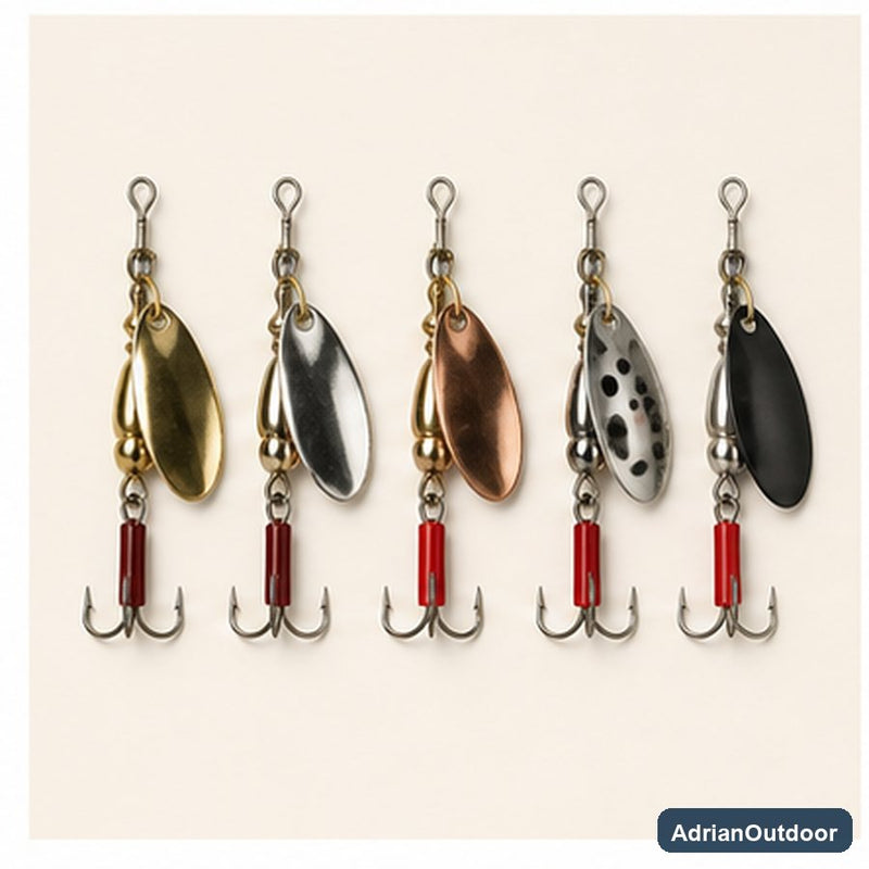 AdrianOutdoor Spinner Spoon Fishing Lure Set