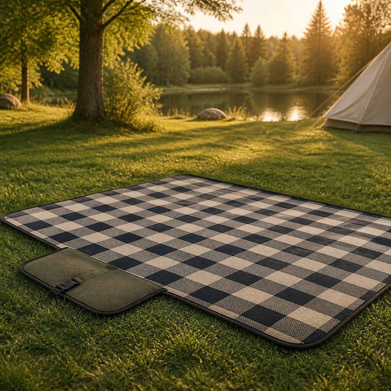 AdrianOutdoor Waterproof Folding Picnic Blanket — view 6 of 6