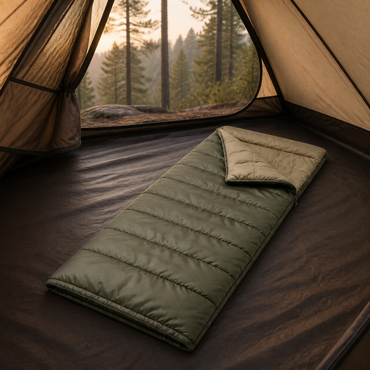 AdrianOutdoor 3 Season Envelope Sleeping Bag — view 6 of 6
