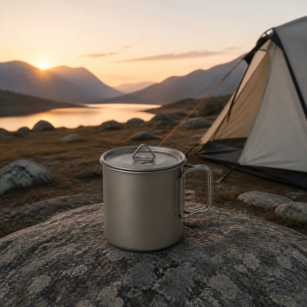 AdrianOutdoor Titanium Camping Cup Lid — view 6 of 6