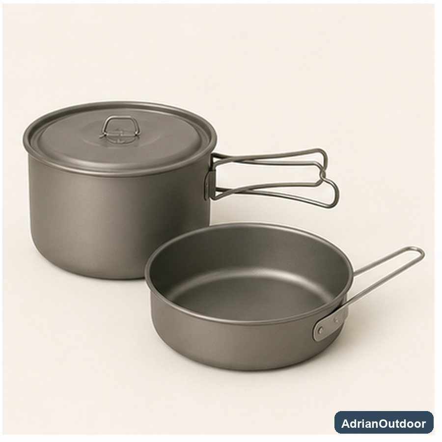 Titanium Camping Cookware Set
