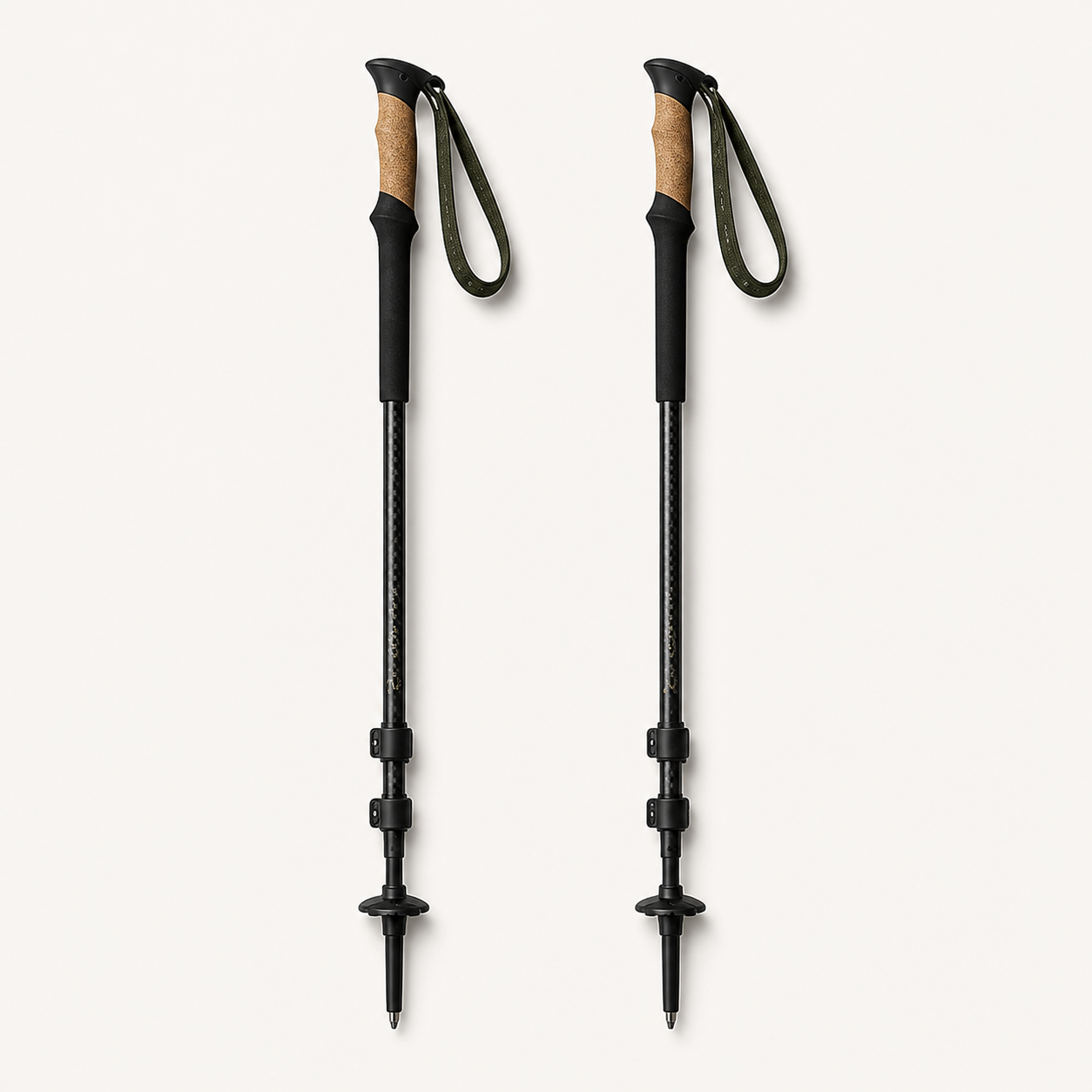 AdrianOutdoor Carbon Fiber Folding Trekking Poles — view 3 of 6
