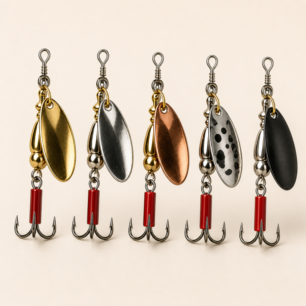 AdrianOutdoor Spinner Spoon Fishing Lure Set — view 1 of 6