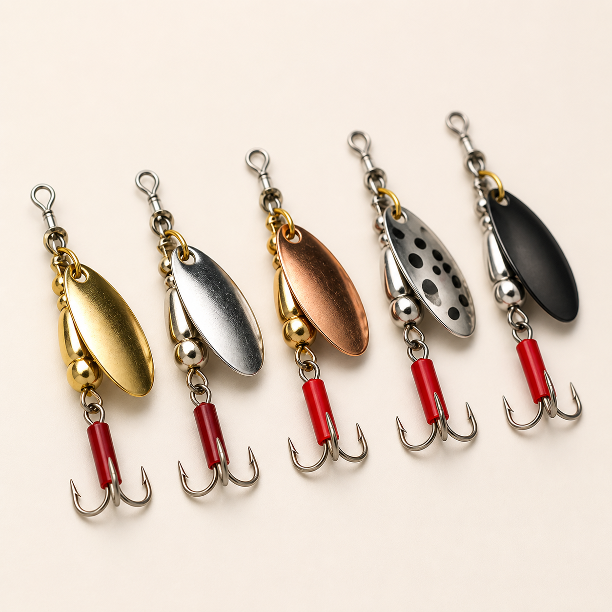 AdrianOutdoor Spinner Spoon Fishing Lure Set — view 2 of 6