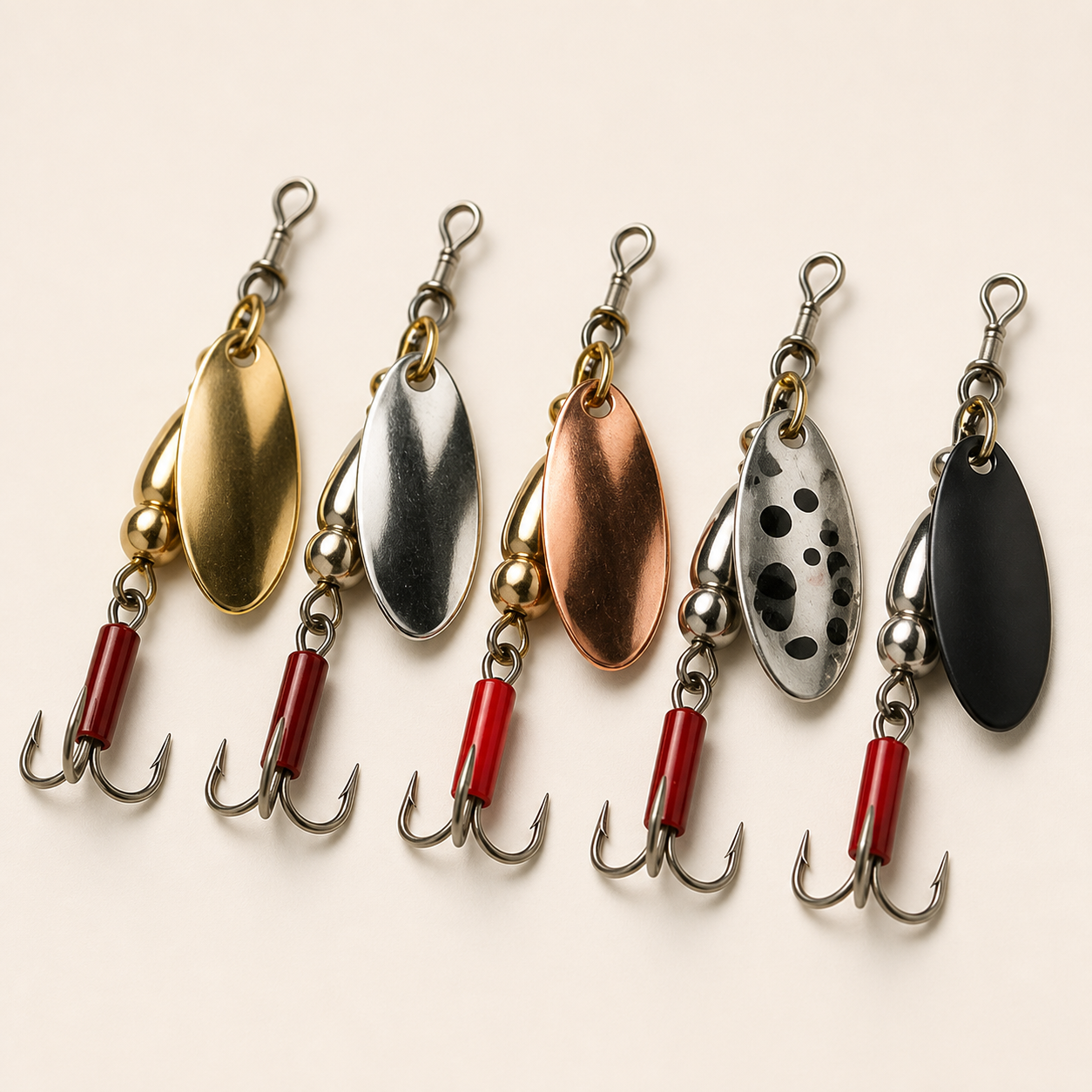 AdrianOutdoor Spinner Spoon Fishing Lure Set — view 3 of 6