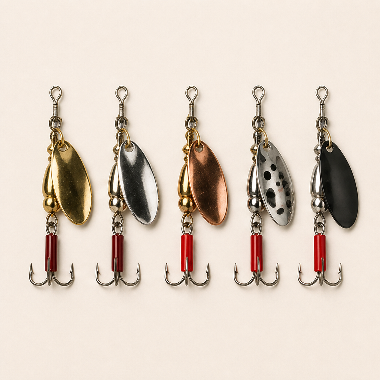 AdrianOutdoor Spinner Spoon Fishing Lure Set — view 4 of 6