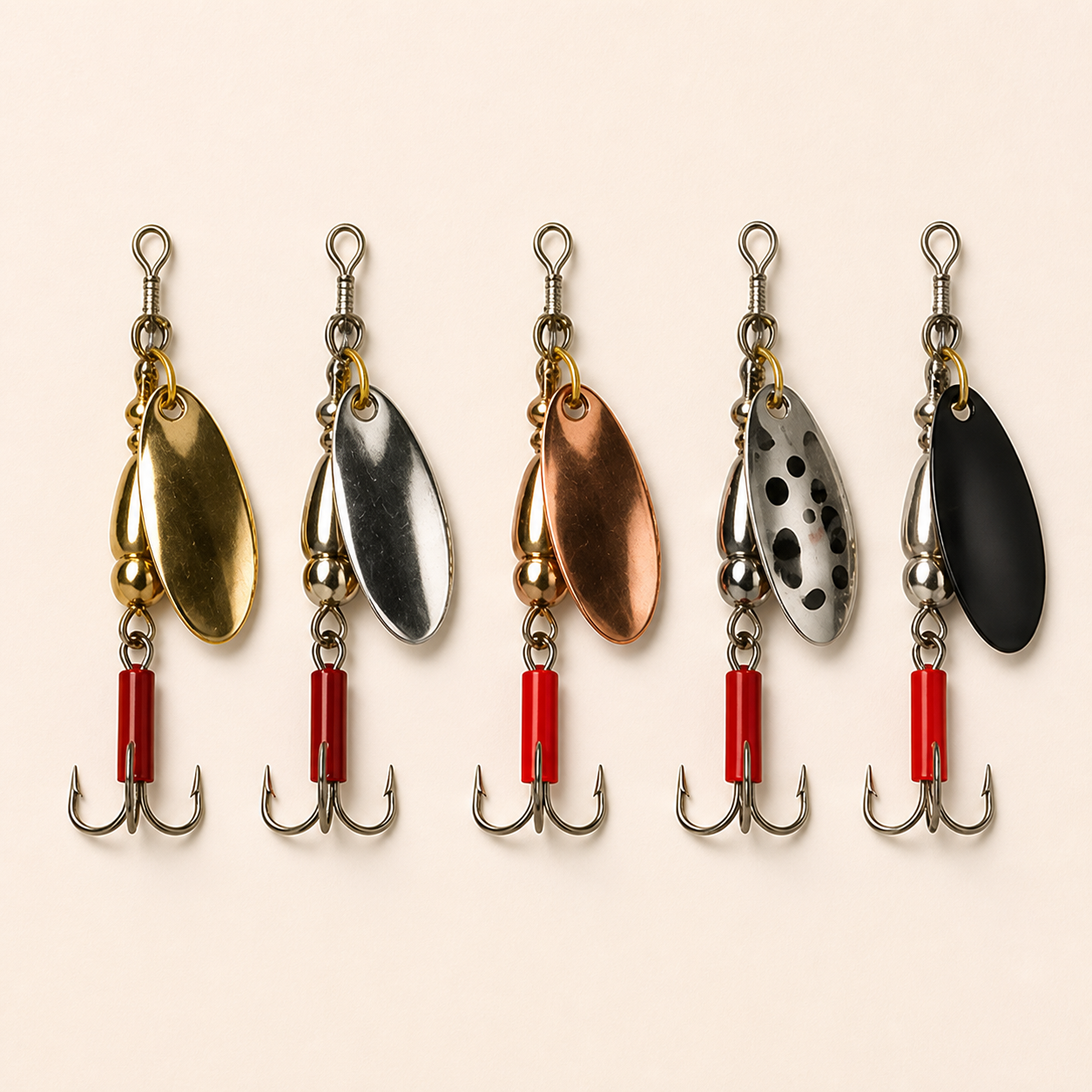 AdrianOutdoor Spinner Spoon Fishing Lure Set — view 5 of 6