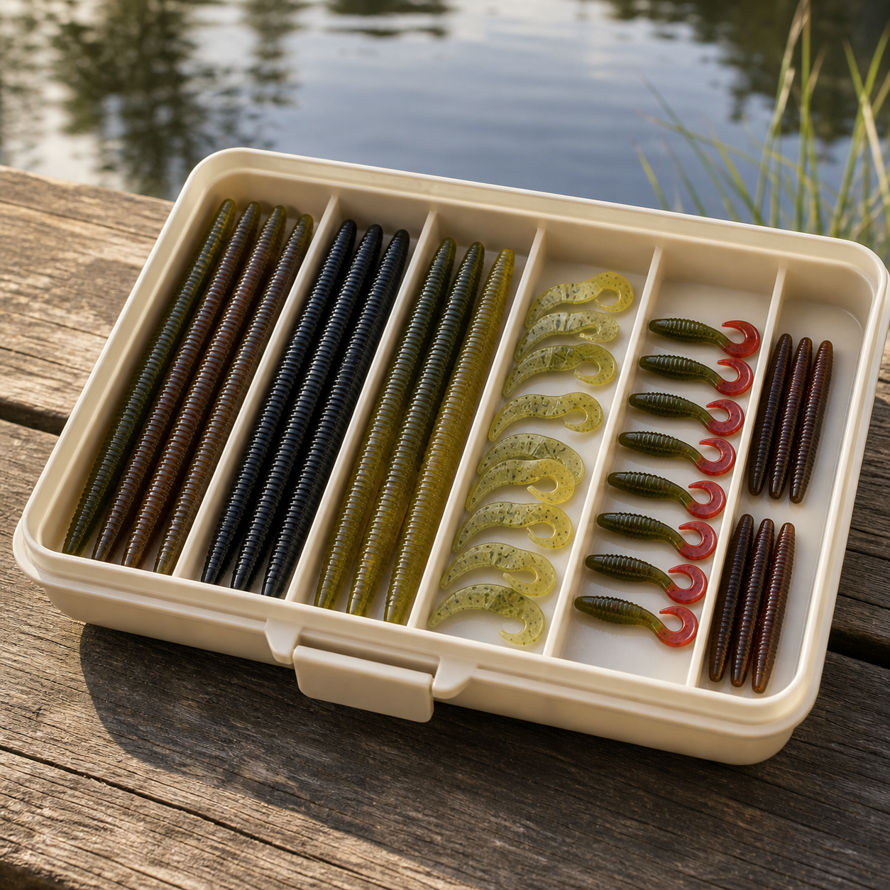 AdrianOutdoor Soft Plastic Fishing Lure Kit — view 6 of 6