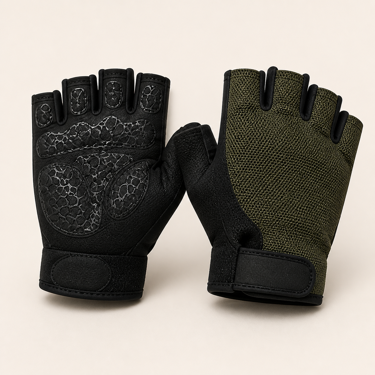 AdrianOutdoor Half Finger Cycling Gloves Anti Slip — view 1 of 6