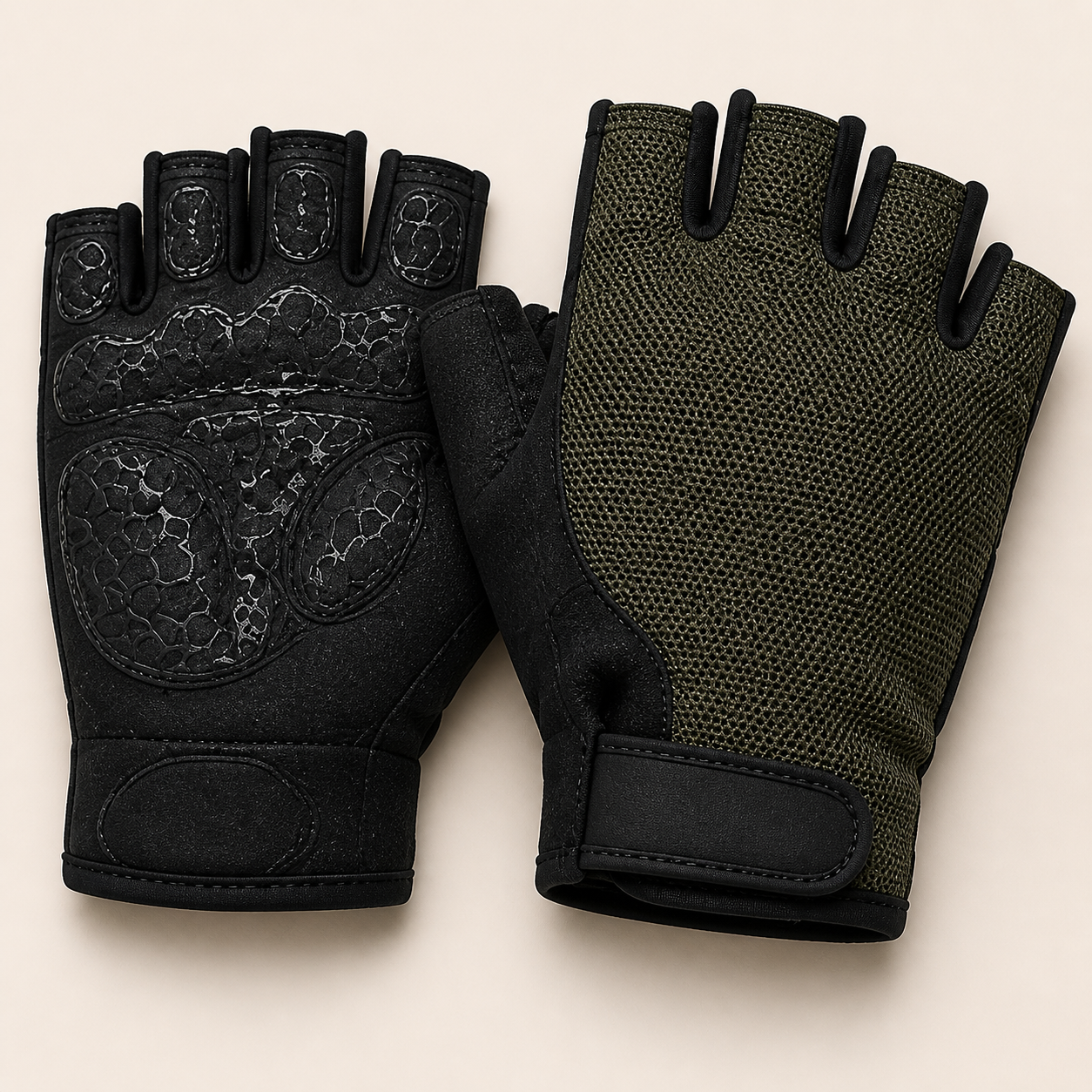 AdrianOutdoor Half Finger Cycling Gloves Anti Slip — view 5 of 6