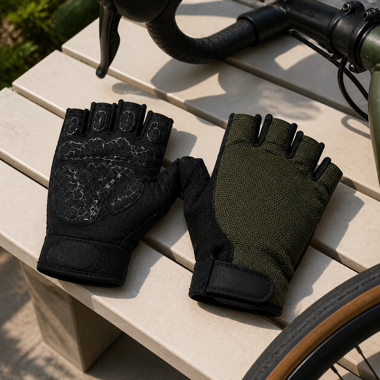 AdrianOutdoor Half Finger Cycling Gloves Anti Slip — view 6 of 6