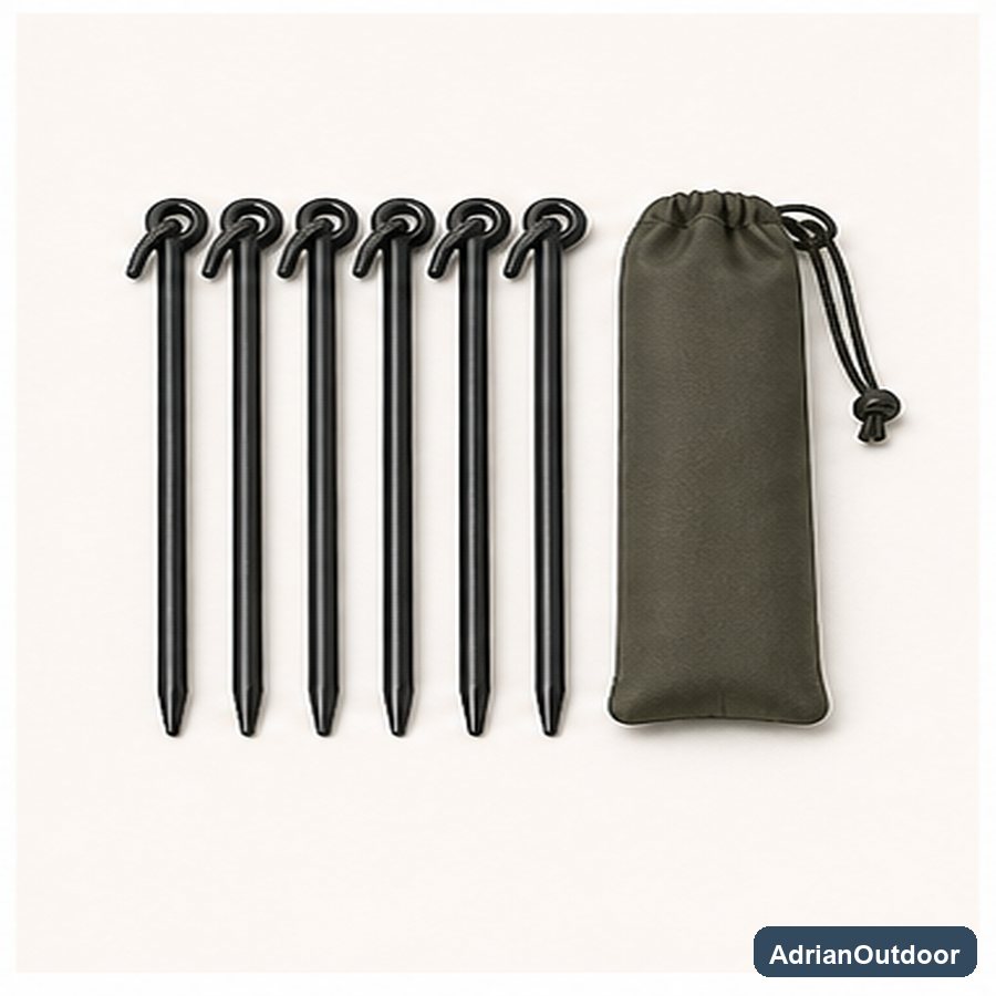 Aluminum Tent Stakes Pegs Set