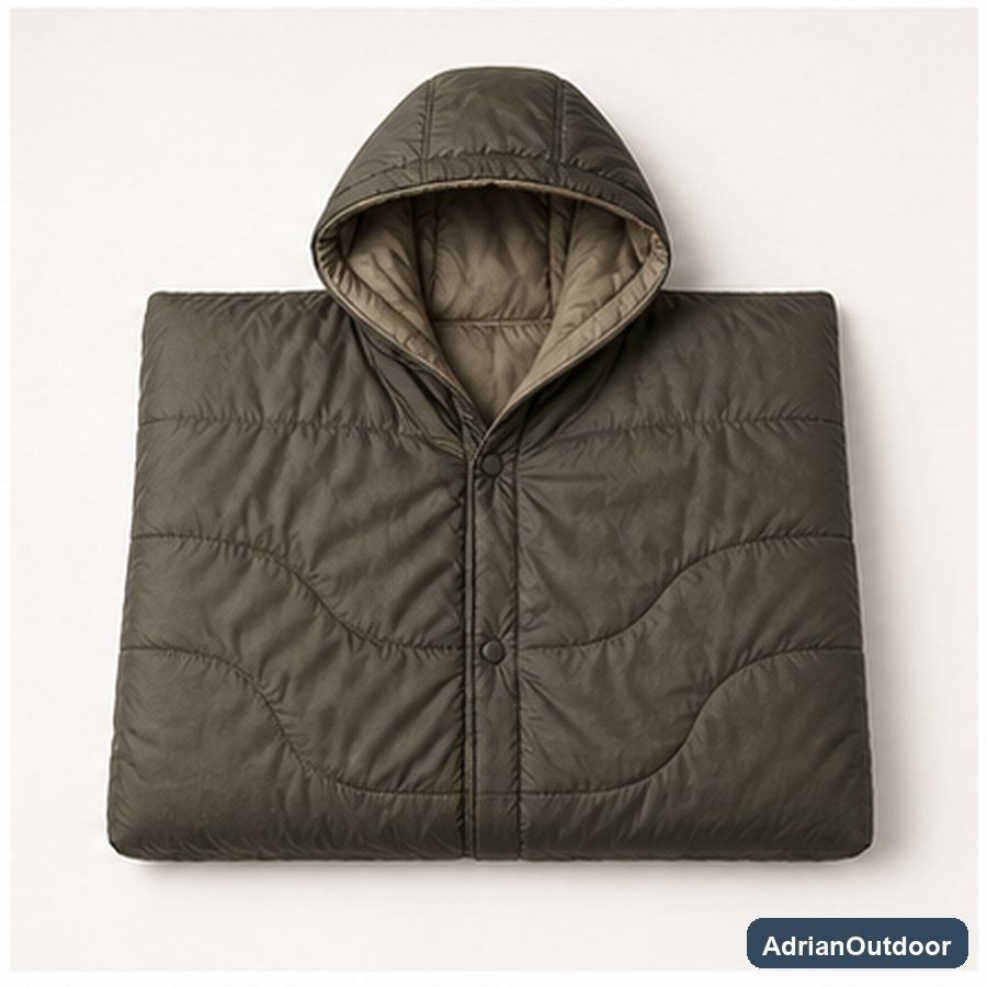 Wearable Camping Blanket Poncho