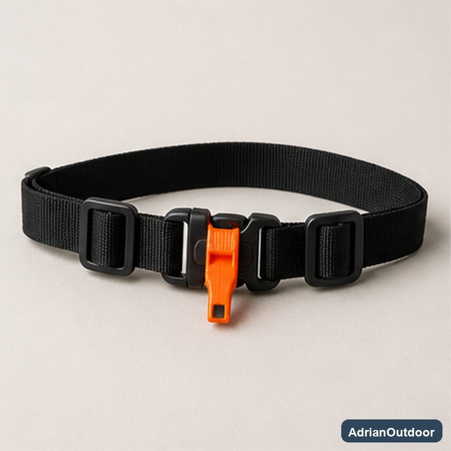 Backpack Sternum Strap Whistle